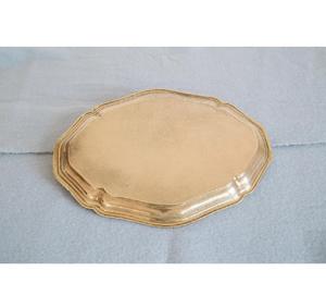 Magnifiquement Artisan Fabriqué Durable 100% Plateau En Laiton Massif Pur De Haute Qualité pour La Maison Et Le Restaurant En Vrac Pour L'approvisionnement - Product Image 2