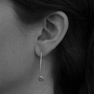 Bonne qualité nouveautés argent Sterling vert Onyx pierre boucle d'oreille réglage pour les femmes comme meilleurs accessoires de bijoux pour les femmes - Product Image 2