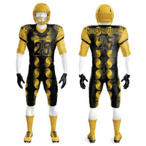 Top Trending Youth American Football Uniform Diseño personalizado Transpirable Adulto Conjunto Tallas grandes Secado rápido Verano Manga corta - Product Image 1