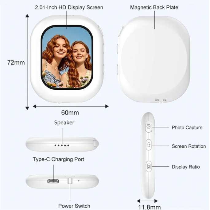 smartphone selfie monitor