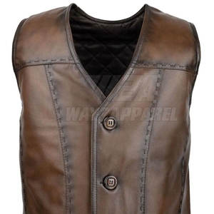 เสื้อกั๊กหนังสำหรับขี่มอเตอร์ไซด์เสื้อกั๊กขี่มอเตอร์ไซค์ปรับแต่งได้ - Product Image 4