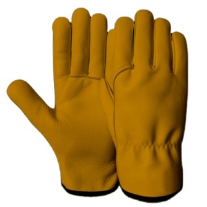 High Quality Heavy Duty Cowhide Grain Leather Driving Work <b>Gloves</b> Reflective Industrial Safety Hand Protection Construction - Product Image 6