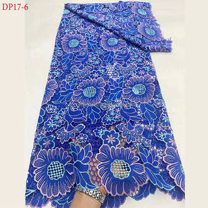 DP17 2024 ultimo ricamo Laser en coton <span class=keywords><strong>molto</strong></span> morbido pizzo français tulle dentelle tissu pour robe de soirée de mariage - Product Image 4