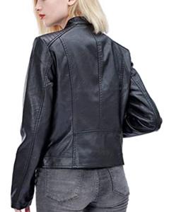 GAF Femmes 2024 Automne Nouvelle veste ample en cuir Manteau à manches longues Femme Vêtements d'extérieur Chemise pour femmes - Product Image 1