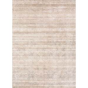 Tapis en laine, bambou et soie tissé à la main Konstrukt Blue HWB-5014, coton biologique, motif géométrique rectangulaire, tapis en jute pour la maison, pour le couloir - Product Image 1
