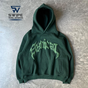 เสื้อฮู้ดสวมหัวสำหรับผู้ชาย, เสื้อสเวตเชิ้ตมีฮู้ดโอเวอร์ไซส์ผ้าคอตตอนผ้าฟลีซผ้าเกล็ดปลา3D ดีไซน์100% - Product Image 4