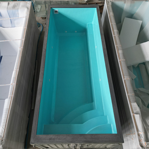 Piscina Elevada de Fibra de Vidrio con Estructura Semi Enterrada y Bomba de Piscina para Jardín - Product Image 2
