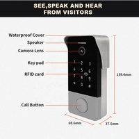 Timbre Inteligente IP Tuya WiFi con Videoportero y Cámara WiFi con IR Cut para Seguridad del Hogar
