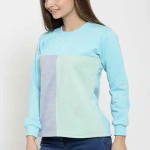 เสื้อกีฬาแขนยาวแบบสวมหัวของผู้หญิงเสื้อสเวตเชิ้ตคอกลมแขนยาวแบบลำลอง - Product Image 3