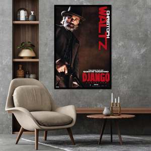 Póster de la película Django Unchained del personaje Dr. King Schultz interpretado por Christoph Waltz para decoración de pared - Product Image 4