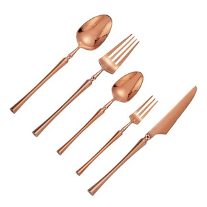 Juego de 5 cubiertos de acero inoxidable, juego de cubiertos Ideal para cocina, mesa, Hotel, uso doméstico, cubiertos chapados en Color plateado, diseño de mango retorcido - Product Image 5