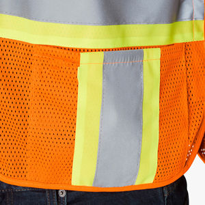 Concevez votre propre logo Gilet de sécurité pour homme Gilet personnalisé multi-poches Haute visibilité ANSI Classe 1 Gilet réfléchissant imperméable Couleurs personnalisées - Product Image 3