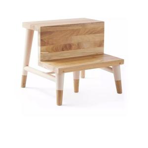 Taburete de Madera Resistente de Dos Peldaños, Fabricado con Madera Maciza, Perfecto para Habitaciones Infantiles, Acceso al Baño y Alcance de Estantes de Cocina - Product Image 6