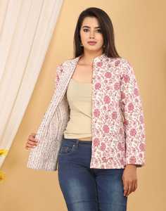 Chaquetas reversibles suaves impresas multicolores tradicionales jodhpuri hechas a medida para niñas y damas en diferentes diseños - Product Image 3