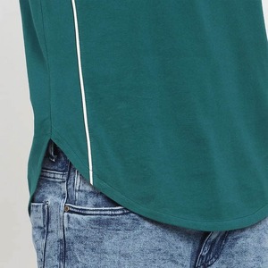 T-shirt pour homme de haute qualité, personnalisé, lourd, OEM, imprimé, coupe ajustée, col rond, vente chaude, couleur unie, pour homme - Product Image 6