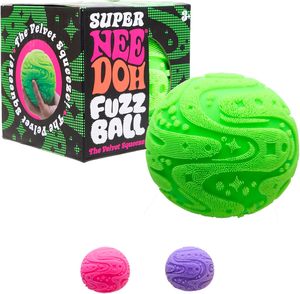 New Schylling Super NeeDoh Fuzzball Stress Ball Fidget Toy - Huge 4.5" in Diameter - Jumbo <b>Squishy</b> Squeezy Fun - Colors Assorted - Product Image 1