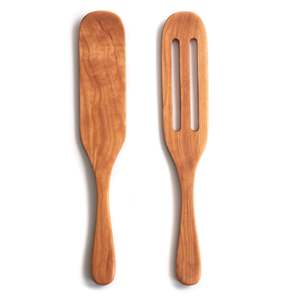 Essential culinary cook ware set wooden cooking tools wholesale compostable wood <b>spurtle</b> & spatula - Product Image 4