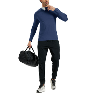 Chemise de compression sur mesure de haute qualité pour hommes, séchage rapide, coupe ajustée, respirante, pour la salle de sport, l'entraînement, couche de base, vêtements de sport - Product Image 4