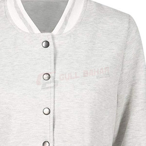 Chaqueta Varsity Elegante para Mujer con Bolsillos Delanteros, Diseño de Color en Contraste, Tejido Transpirable, Estilo Urbano - Product Image 4