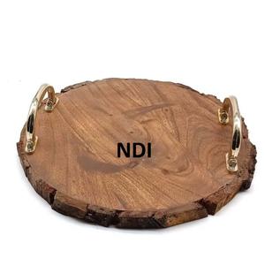 Plateau métallique brillant sur mesure pour service de traiteur de mariage et d'événements, idéal pour servir des desserts ou des pâtes à la maison – Vente chaude - Product Image 2