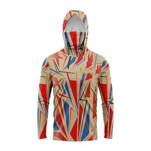 Sudadera con capucha de pesca de poliéster 100% Upf 50 camisas de pesca con capucha con bolsillos ropa de pesca impresión por sublimación diseño OEM - Product Image 3