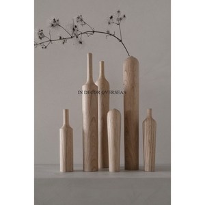 Florero estándar simple hecho de madera de Acacia de calidad lujosa con tamaño y logotipo personalizados disponibles a un precio impresionante - Product Image 1