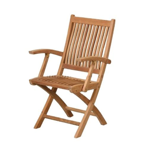 Chaises Pliantes Kiffa en Bois de Teck, Marque Privée Personnalisée, Fauteuil Pliant Écologique pour Jardin, Restaurant et Mobilier de Salle à Manger - Product Image 6