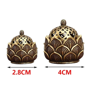 Brûleur d'encens décoratif religieux Bakhoor, style arabe, porte-oud pour intérieurs élégants (en métal) - Product Image 6