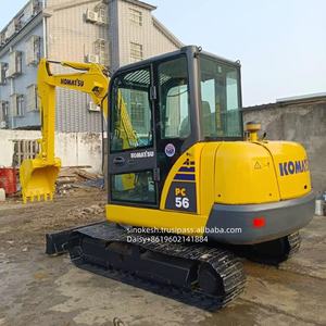 Prix bas, excavatrice Komatsu PC56-7 d'occasion, état neuf à 90%, origine Japon, moteur Yanmar, 5 tonnes, modèle 2022, pompe à engrenages moteur à vendre - Product Image 5