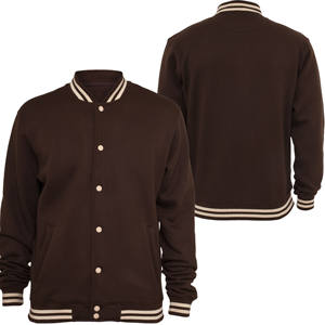 Veste universitaire décontractée pour homme OEM, logo brodé personnalisé, vêtements en toile vintage d'hiver, respirant, design grande taille - Product Image 4