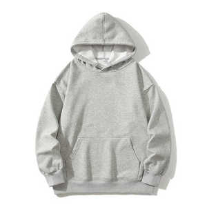 Sweats à capuche vierges coton polyester pull style couleur unie sweats hommes femmes OEM ODM service disponible - Product Image 6