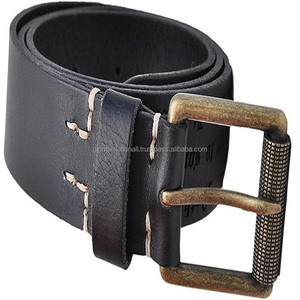 Cinturón de cuero genuino para hombre, Correa informal de cuero genuino de alta calidad, a la moda, con hebilla de rodillo de diseñador, 2023 - Product Image 1