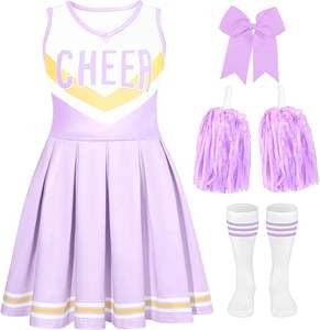 Custom Cheerleading Uniform Set For <b>Girls</b> And Women Cheer Outfit Team Wear Cheerleader Skirt And Top Wholesale - Product Image 5