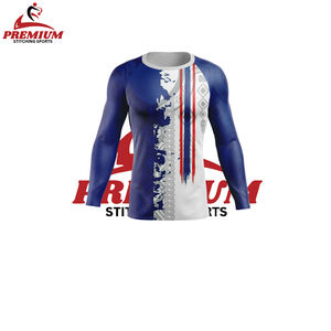 Protector de sarpullido personalizado de manga larga, protector de sarpullido elástico para Fitness, ropa informal de secado rápido - Product Image 3