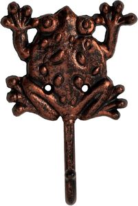 Crochet mural pour manteau grenouille en fonte au design vintage, crochets simples en bois pour décoration intérieure et vêtements utilisés pour porte-manteau - Product Image 3