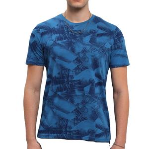 T-shirts d'été à manches courtes et col en V de couleur unie pour hommes T-shirt doux en coton respirant à coupe ample 100% pour hommes Vêtements décontractés pour hommes - Product Image 1