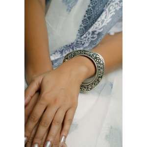 925 Silver Openable Kada Noor Chittai Trikoni Fine <b>Bangles</b> <b>Bangle</b> <b>Bangle</b> - Product Image 3