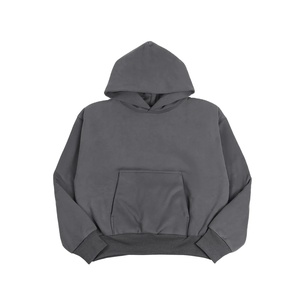 Autumn Winter Fleece Hoodies Sweatshirts Solid Color Hip Hop Hoody Casual Plus Size <b>Men's</b> Hoodies <b>Pullover</b> <b>Men</b> Hoodies - Product Image 4
