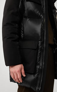 2025 chaqueta de burbujas de nailon personalizada, chaqueta de invierno acolchada para hombre, capucha extraíble brillante, transpirable, impermeable, de talla grande, tarifa al por mayor - Product Image 3