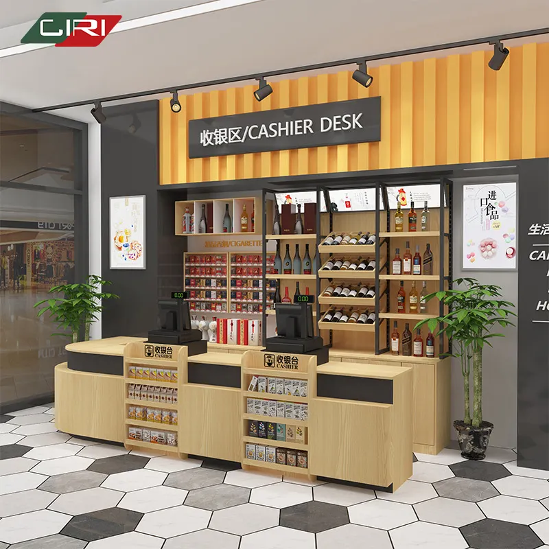 CIRI Retail Displays Showcase Large Glass Cabinets Tobacco Cigarette Shelves Display Cases Display For Retail Smoke Shop