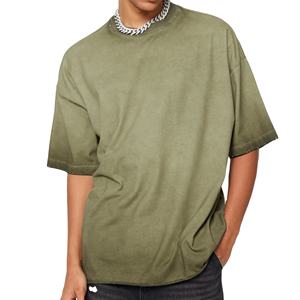 T-shirt personnalisé pour hommes T-shirt surdimensionné unisexe style ancien 100% jersey de coton délavé à l'acide pour hommes Meilleur prix - Product Image 1