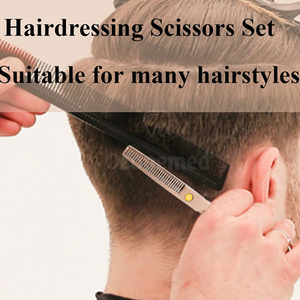 Juego de Tijeras de Peluquería Profesional para Uso en Casa y en Salón, Kit de Corte de Cabello, Herramientas y Accesorios para el Cabello - Product Image 5