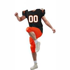 เสื้อฟุตบอลอเมริกันแบบสั่งทำขายส่ง ทรงโอเวอร์ไซส์ สำหรับผู้ใหญ่ ระบายอากาศได้ดี แขนสั้น เหมาะสำหรับการฝึกซ้อม - Product Image 5