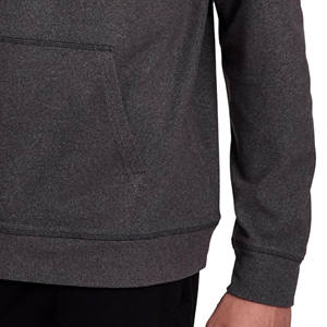 Pull-over à capuche classique pour hommes, veste à glissière en coton respirant, confort toute la journée, techniques de teinture unie en polaire d'hiver, OEM personnalisé - Product Image 5