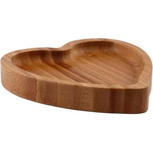 Plateau rond rustique en bois de manguier bord d'écorce naturelle plateau de service en bois pour cuisine salle à manger maison divertissant multi-utilisable - Product Image 4