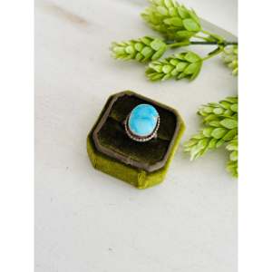 Anillo Ajustable de Plata de Ley y Turquesa Blue Ridge de Eli Skeets, Estilo Boho, para Uso Diario - Product Image 4
