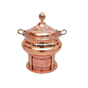 Réchaud en cuivre de luxe Plat de nourriture de créateur fait à la main de qualité supérieure Classique Élégant Vente en gros Nouveau chauffe-plats - Product Image 1