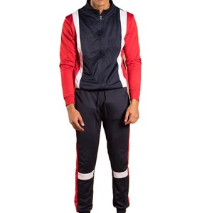 Chándal deportivo de moda 2025 de alta calidad 100% algodón/poliéster para hombre, chándal con cremallera completa y capucha con bloque de bolsillo de Color - Product Image 2