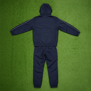 Survêtement pour femme en coton 100% de haute qualité, fermeture éclair, logo en dentelle imprimé DTF personnalisé, taille plus, poids lourd, respirant, hiver, 2 pièces - Product Image 6