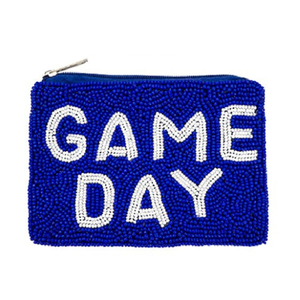 Handmade <b>Go</b> CATS Beaded Gameday Coin Purse - Product Image 2